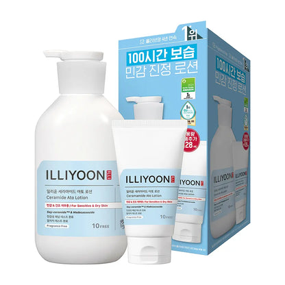 [illiyoon] Ceramide Ato Lotion Lightweight Moisturizing Body Lotion Set 600ml + 128ml