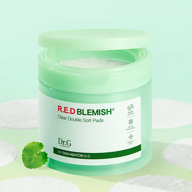 [Dr.G] Red Blemish Clear Double Texture Pad Radiant Finish | 60 Pads