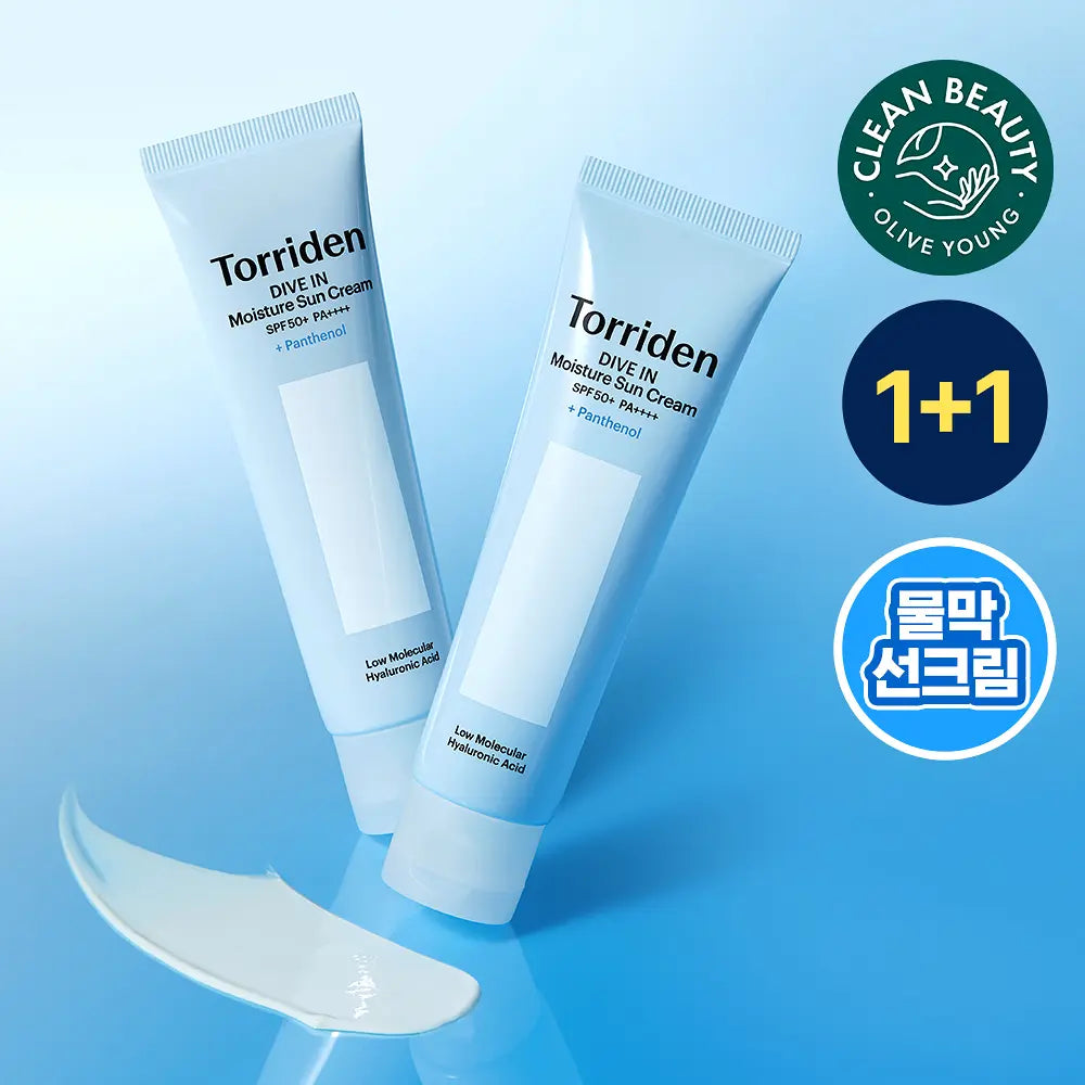 [Torriden] Moisture Sun Cream Duo Set with Fresh Lightweight Finish SPF50+ PA++++ 60ml (1+1 Count)