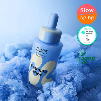[mamonde] Calming Shot Azulene Hydrating Ampoule Lightweight Finish 50ml Set