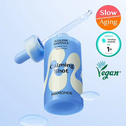 [mamonde] Calming Shot Azulene Hydrating Ampoule Lightweight Finish 50ml Set