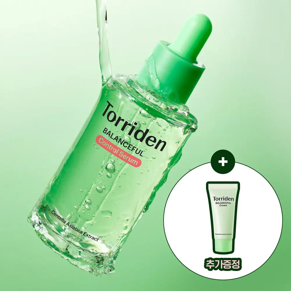 [Torriden] Cica Control Serum Set with Fresh Lightweight Finish 50ml + Bonus Cream 20ml