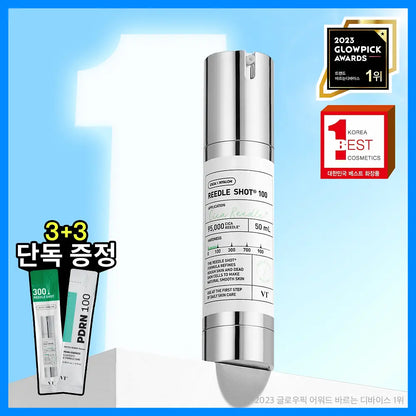 [VT] Reedle Shot 100 Essence Smooth Radiant Finish Set 50ml + 1ml x3 + PDRN Essence