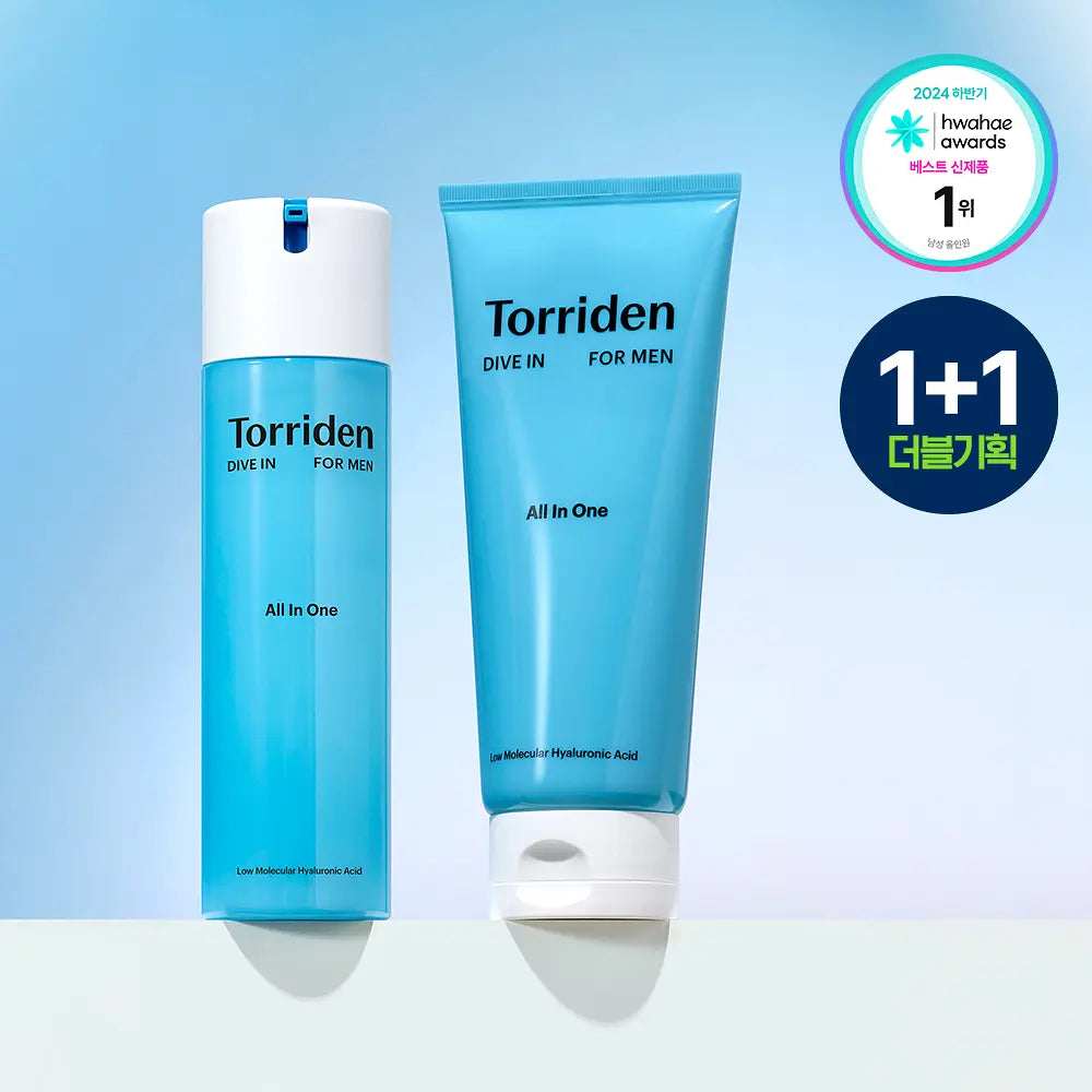 [Torriden] Dive-In For Men Lightweight Moisture All-in-One Gel Cream Duo Set 200g x2
