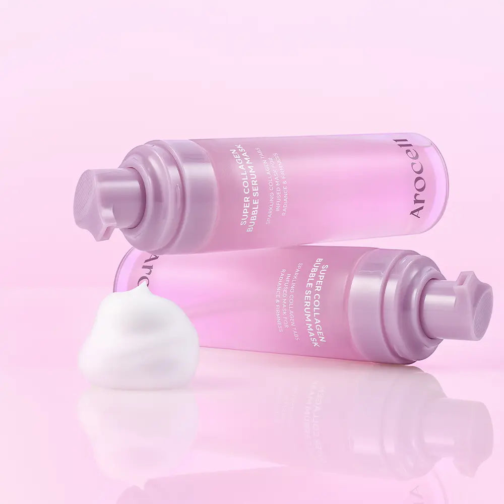 [arocell] Super Collagen Bubble Serum Mask Radiant Glow Finish 90 Applications