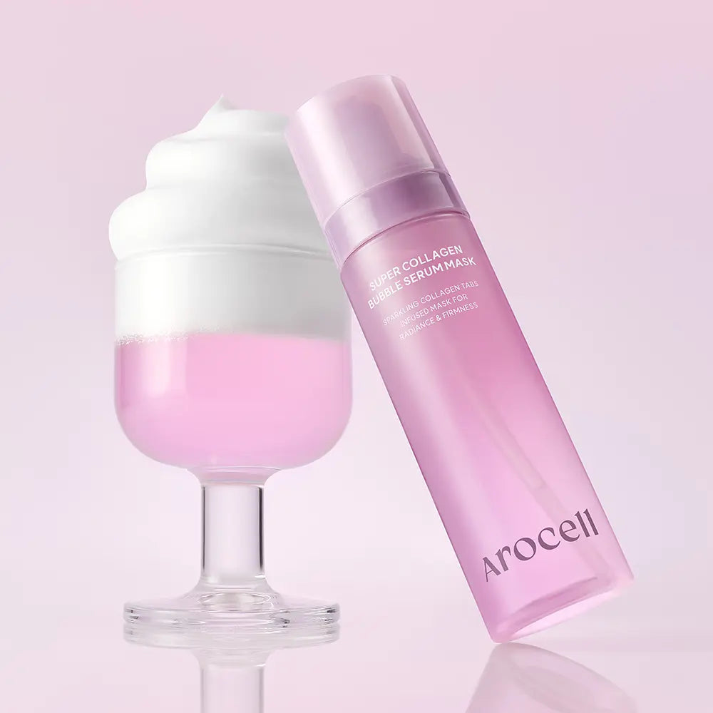 [arocell] Super Collagen Bubble Serum Mask Radiant Glow Finish 90 Applications