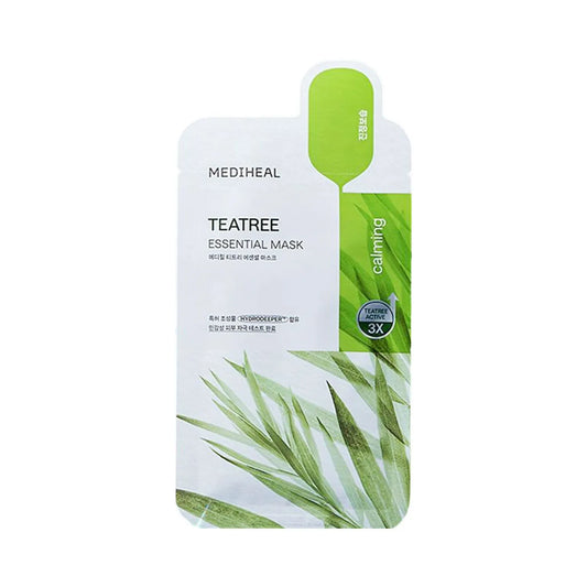 [MEDIHEAL] Tea Tree Essential Mask Sheet – บำรุงผิวหน้าให้สดชื่นและสมดุล | 10 แผ่น 