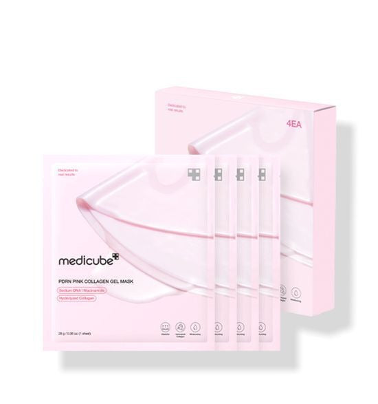 [medicube] PDRN Pink Collagen Gel Mask + Fresh Dewy Finish 4 Sheets by oliveYoung
