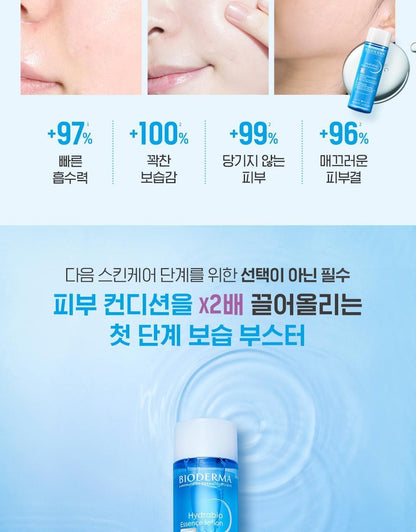 [BIODERMA] Hydrabio Essence Lotion – Lightweight Dewy Hydration Finish | 200 ml x 2
