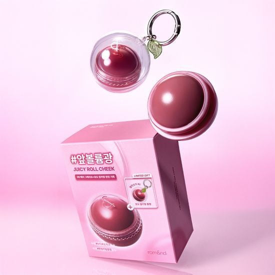 [rom&nd] Juicy Half Blush Set with Puff – Soft Dewy Glow Finish | Limited Edition | Glowlab