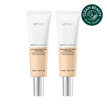 [Anua] Matt But Glow Cover Beige + Soft Matte Radiant Finish 50ml × 2 by oliveYoung