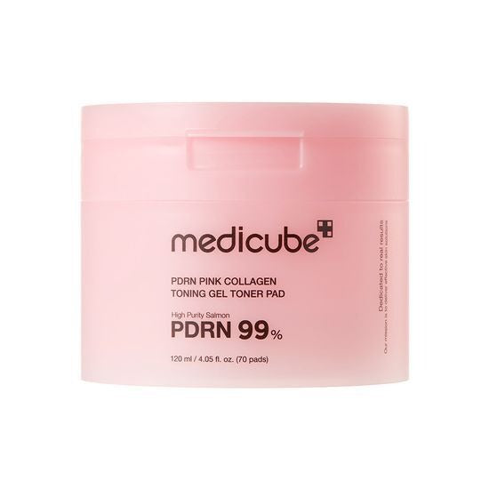 [Medicube] Pink Collagen Gel Toner Pad Radiant Refresh Finish 70 Pads