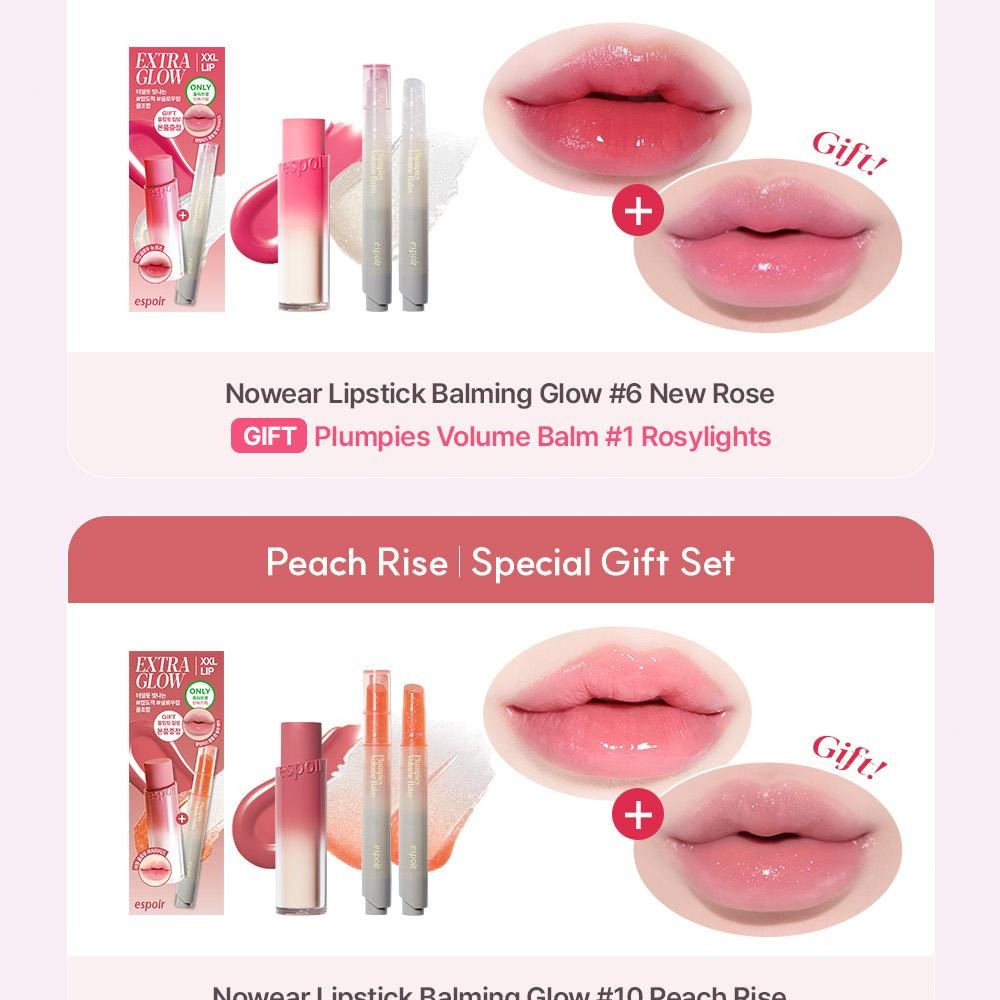 [espoir] Nowear Lipstick Balming Glow – Soft Radiant Lip Color – 3g