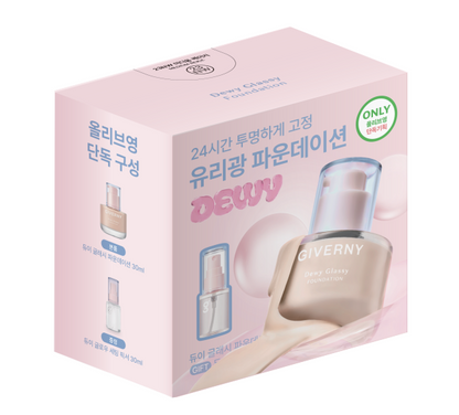 [GIVERNY] Dewy Glassy Foundation Radiant Glow Finish 30ml