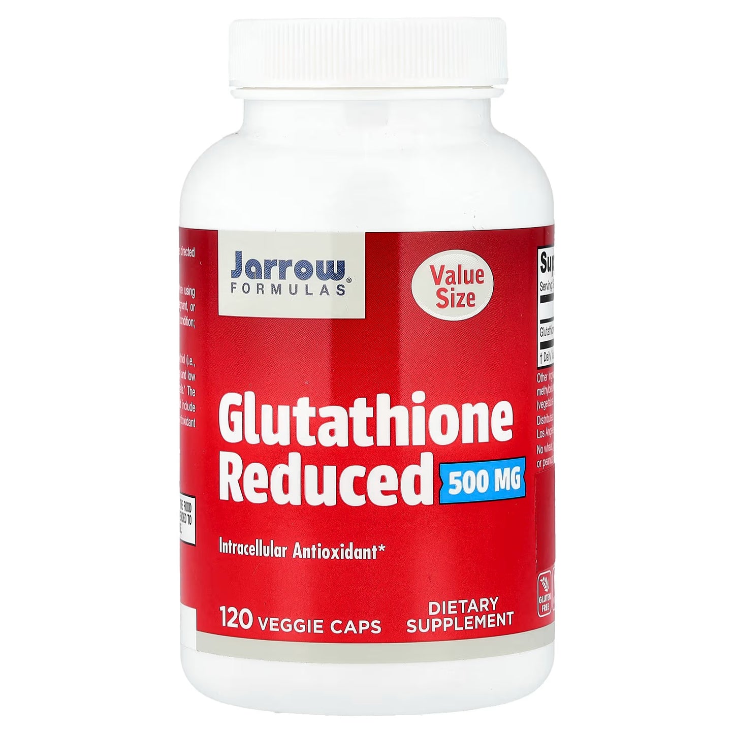 [Jarrow Formulas] Reduced Glutathione 500mg | Dietary Supplement for Daily Wellness | 60 / 120 / 150 Veggie Capsules