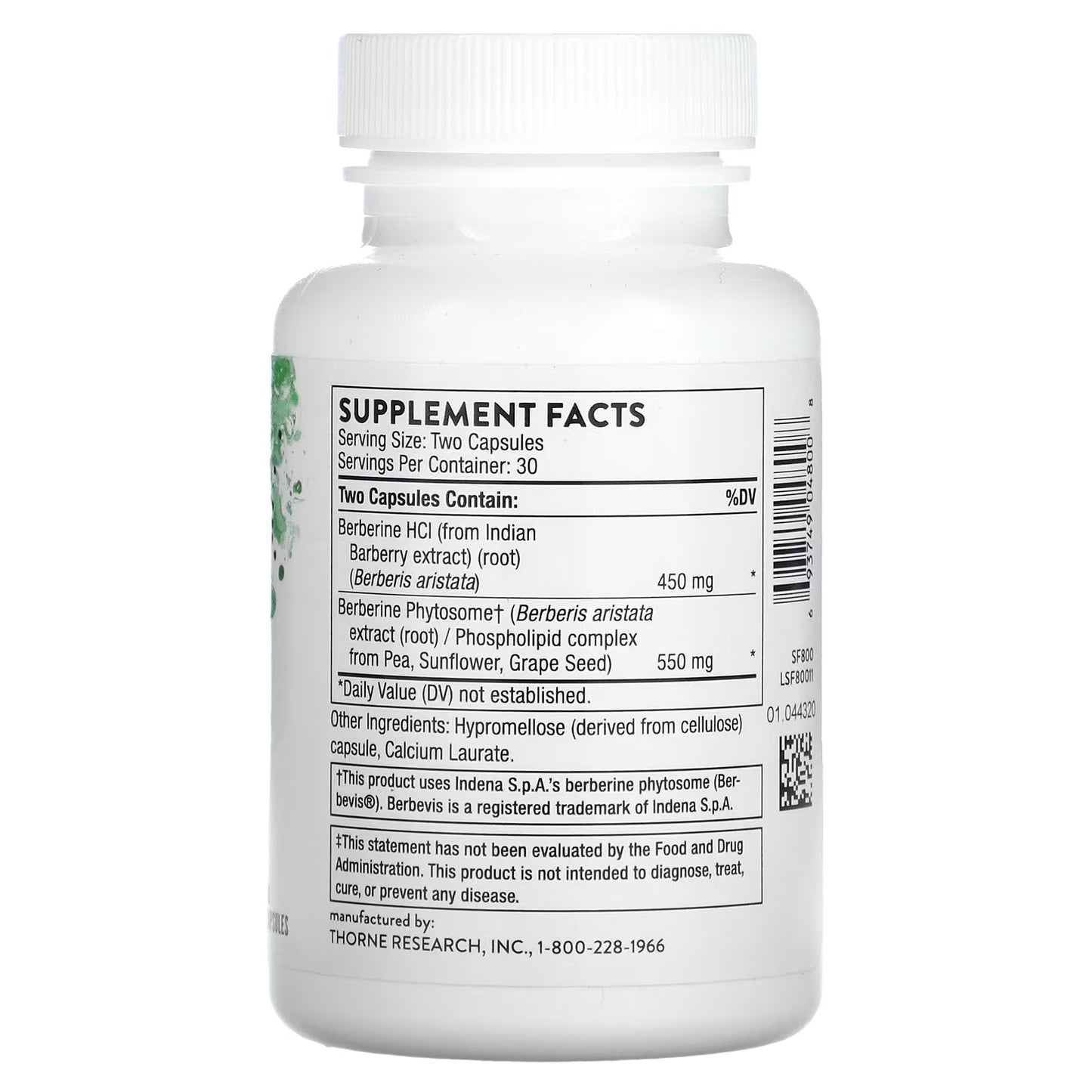 [Thorne] Berberine Formula | Dietary Supplement with Botanical Extract | 60 Capsules