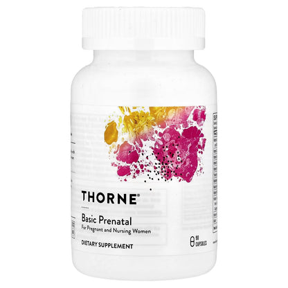 [Thorne] Prenatal Multivitamin | Balanced Daily Nutrient Support | 90 Capsules | GlowLab