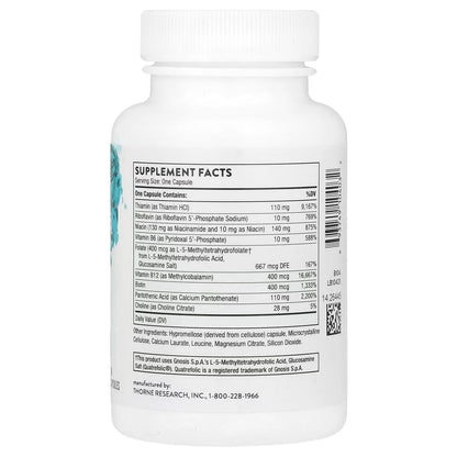 [Thorne] Basic B Complex | Dietary Supplement with B Vitamins | 60 Capsules