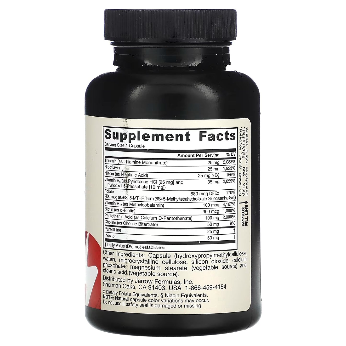 [Jarrow Formulas] Vegan B-Right B-Complex | Balanced B Vitamin Dietary Supplement | 100 Veggie Capsules