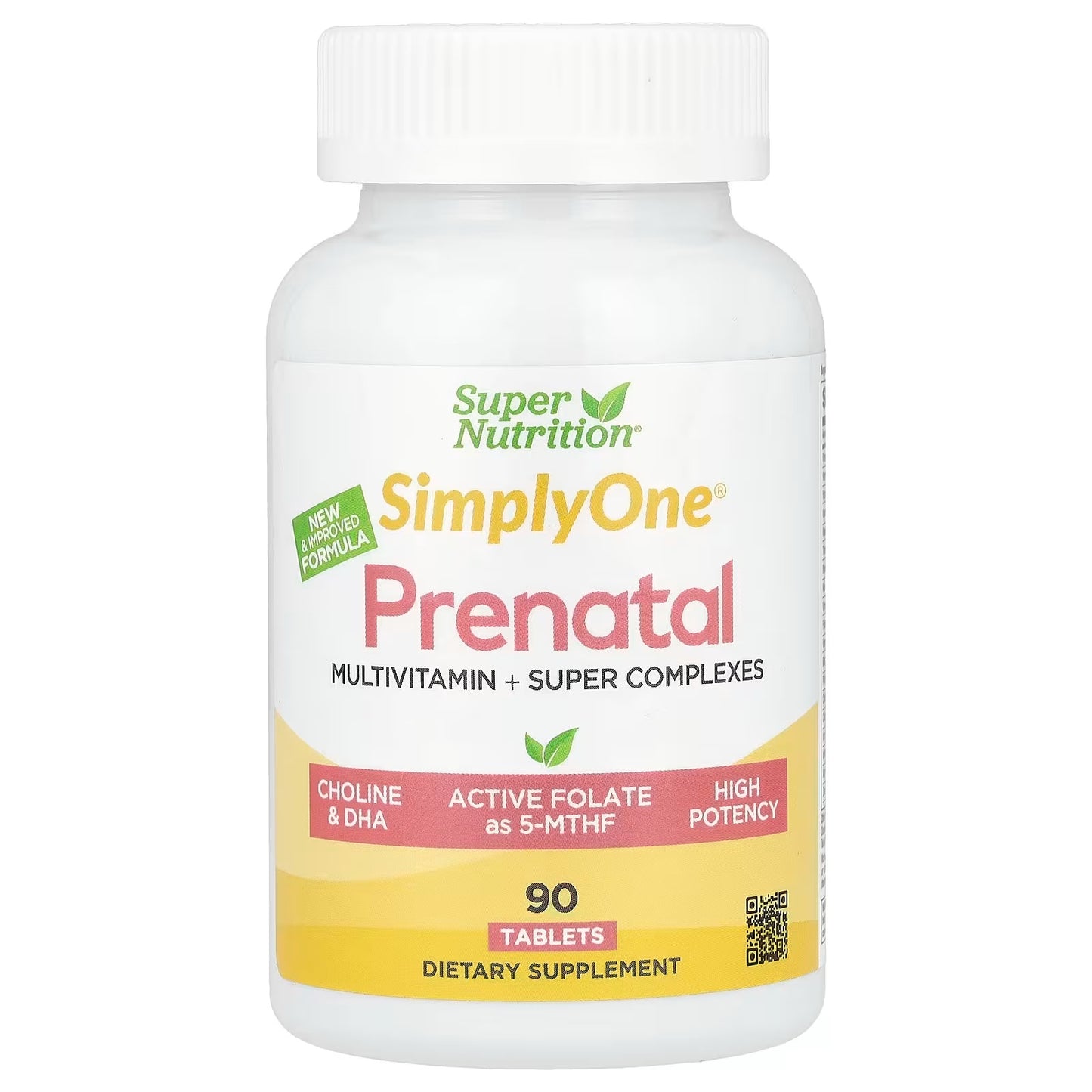 [Super Nutrition] SimplyOne Prenatal Daily Multivitamin with Super Complexes | 90 Tablets | GlowLab