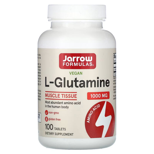 [Jarrow Formulas] L-Glutamine 1000mg | Dietary Supplement for Daily Wellness | 100 Tablets