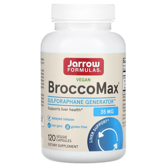 [Jarrow Formulas] Vegan BroccoMax 35mg | Dietary Supplement | 60 / 120 Veggie Capsules