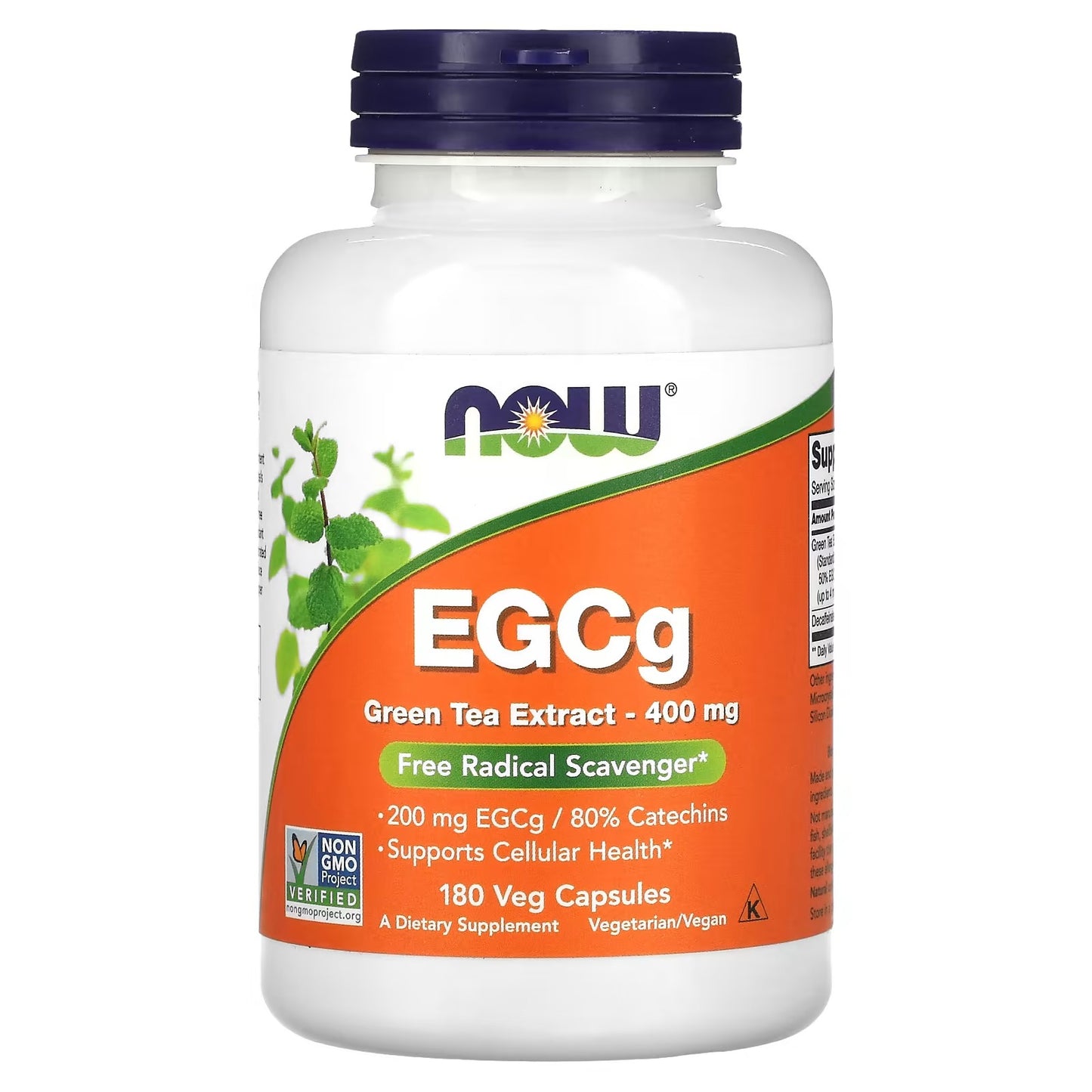 [NOW Foods] EGCg Green Tea Extract 400mg | 90 Veg Capsules | GlowLab
