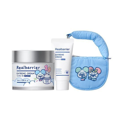 [Real Barrier] Extreme Cream Original Set | 70ml + 30ml + Padding Bag Keyring | Intense Barrier Repair & 100-Hour Moisture
