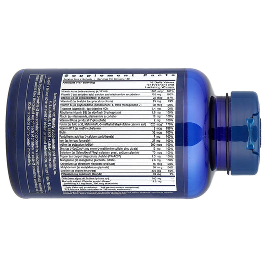 [Life Extension] Prenatal Advantage – Multivitamin with Choline, Folic Acid & DHA | 120 Softgels