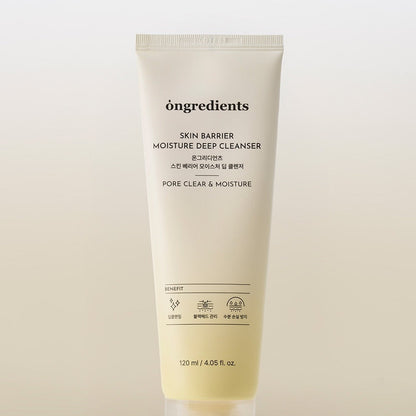 [ongredients] Skin Barrier Moisture Deep Cleanser Cream-to-Foam Texture 120ml