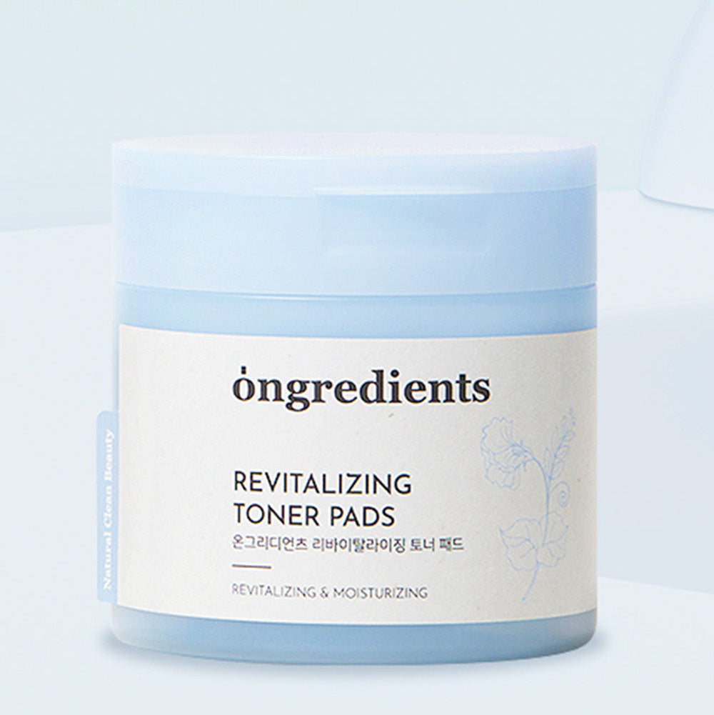 [ongredients] Revitalizing Toner Pads Smooth Hydrating Finish 60 Pads x2