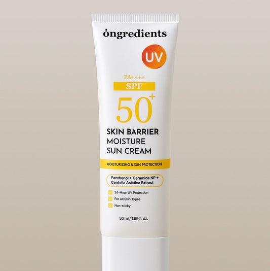 [ongredients] Moisture Sun Cream Lightweight Natural Finish SPF 50+ PA++++ 50ml