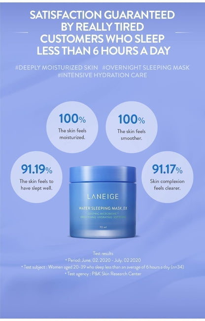 [LANEIGE] Water Sleeping Mask – Fresh Hydrating Gel Texture | 70ml | Olive young