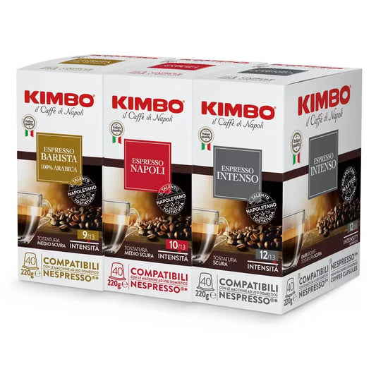 [Kimbo] Bestseller Coffee Capsules Variety Pack | Nespresso-Compatible | 120 Capsules
