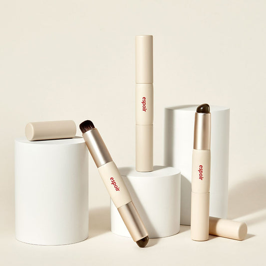 [espoir] Dual Smudging Lip Brush – Silicone & Round Blending Tip for Smooth Lip Finish