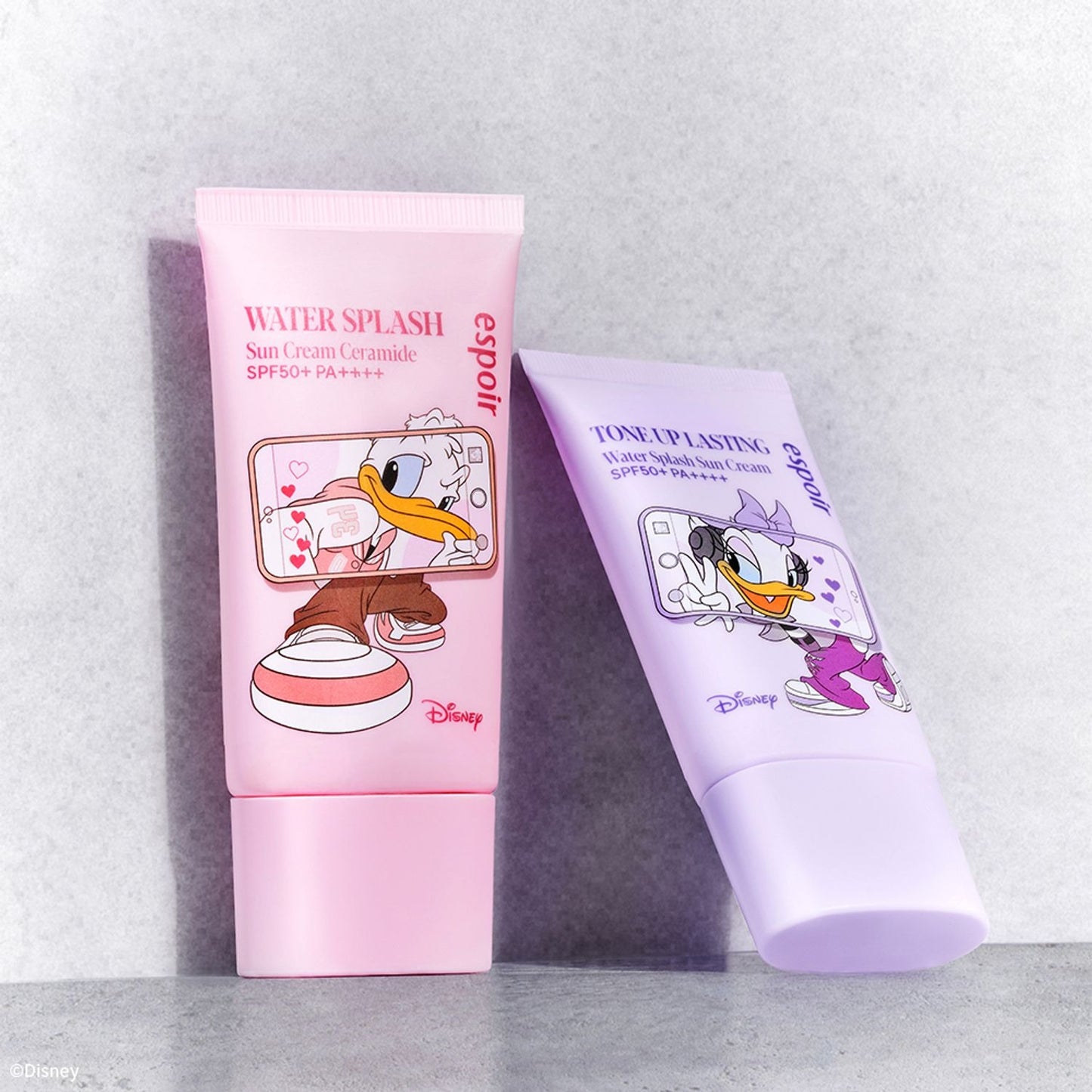 [espoir] DISNEY EDITION Water Splash Sun Cream Tone Up Lasting – Lavender Moisture SPF50+ PA++++ | 50ml