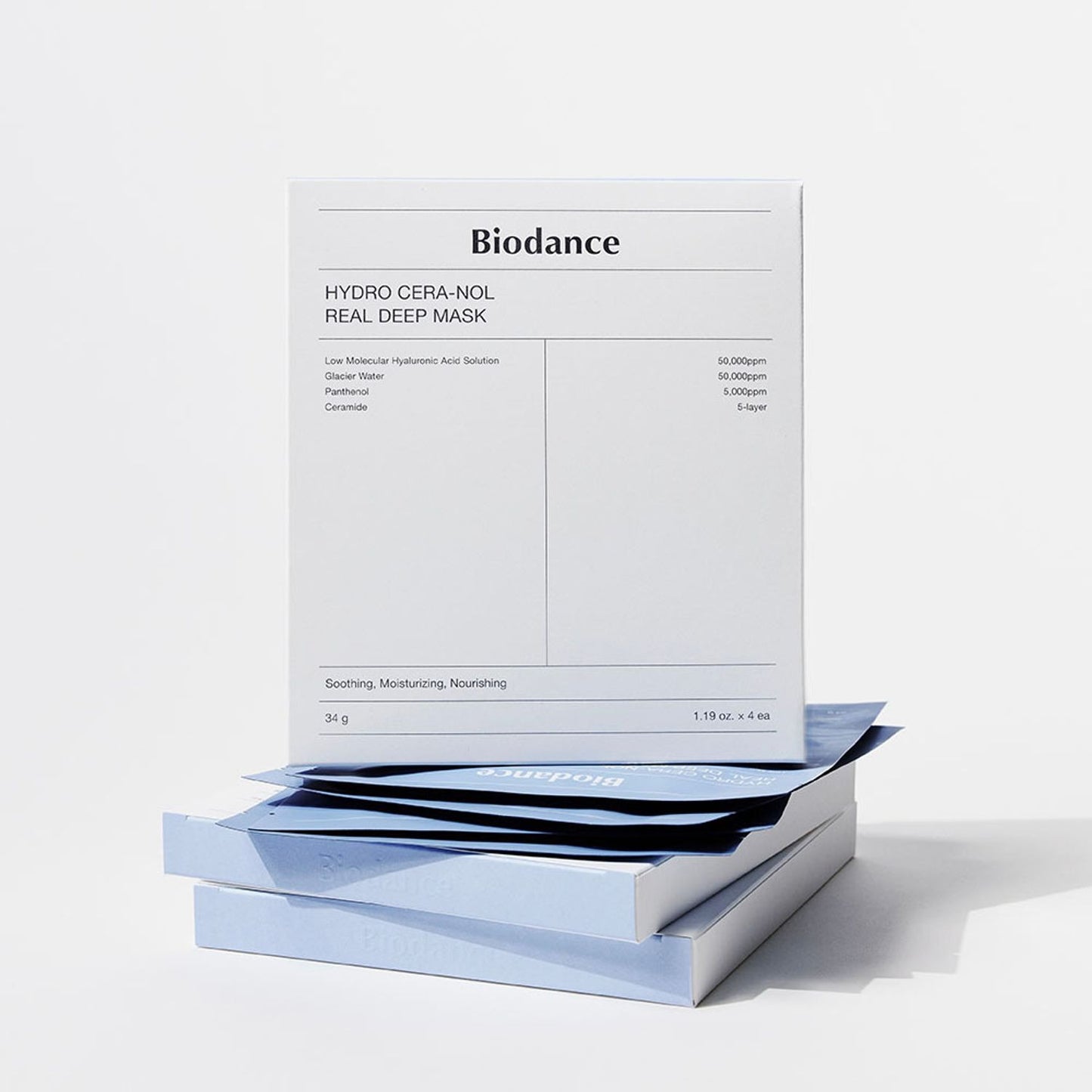 [BIODANCE] Hydro Cera-Nol Real Deep Mask – Deep Moisture & Cooling Hydrogel Sheet | 4 Sheets