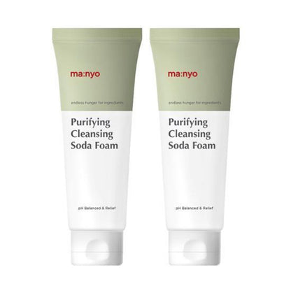 [ma:nyo Factory] Purifying Cleansing Soda Foam | Gentle & Hydrating Face Cleanser | 150ml × 2