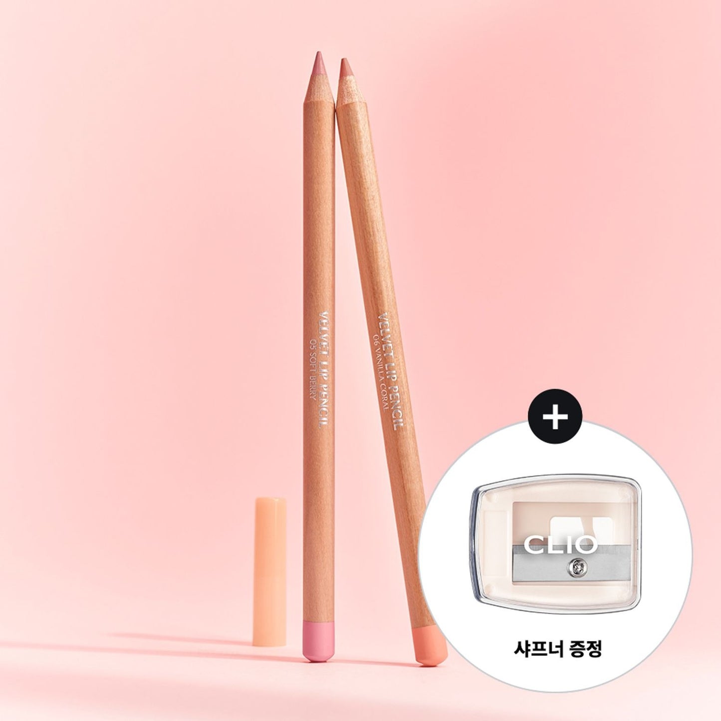 [CLIO] Velvet Lip Pencil 1.45g (+Sharpener) | Smooth Matte Color & Soft Blurring Finish