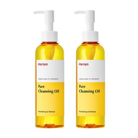 [ma:nyo Factory] Pure Cleansing Oil Double Pack | Removes Makeup & Impurities | 200ml x2 | GlowLab