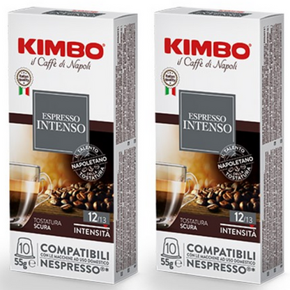 [Kimbo] Nespresso-Compatible Coffee Capsules | Napoli · Barista · Intenso Variety Pack | 2 Packs × 10pcs (5.5g Each)