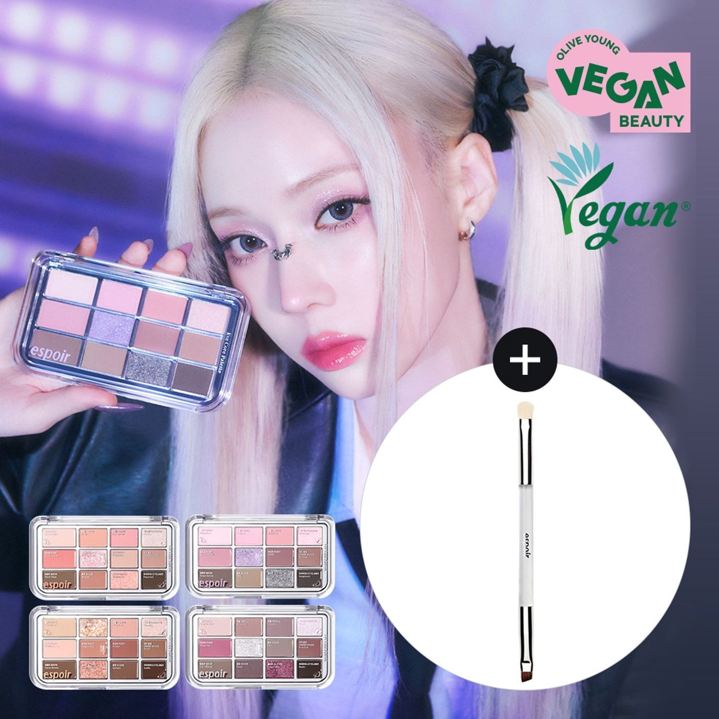 [espoir] Eye Core Palette – Vegan Eyeshadow with Soft Multi-Texture Shades | 9g