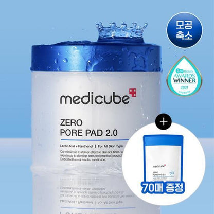 [Medicube] Zero Pore Pad 2.0 Refill Set | Daily Skin Care & Sebum Control | 70 Pads