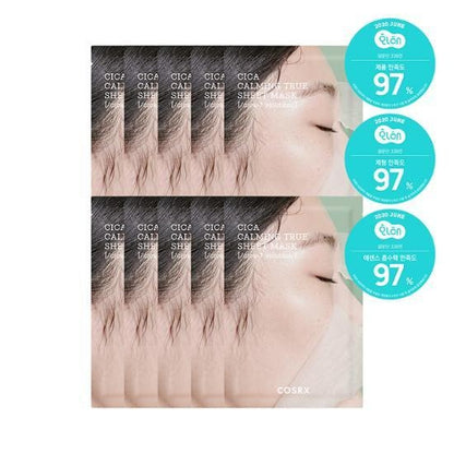 [COSRX] Pure Fit Cica Calming True Sheet Mask | Soothing & Hydrating Facial Mask 10 Sheets