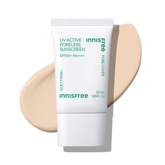 [Innisfree] UV Active Poreless Sunscreen – Silky Natural Finish 50ml