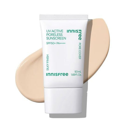 [Innisfree] UV Active Poreless Sunscreen – Silky Natural Finish 50ml