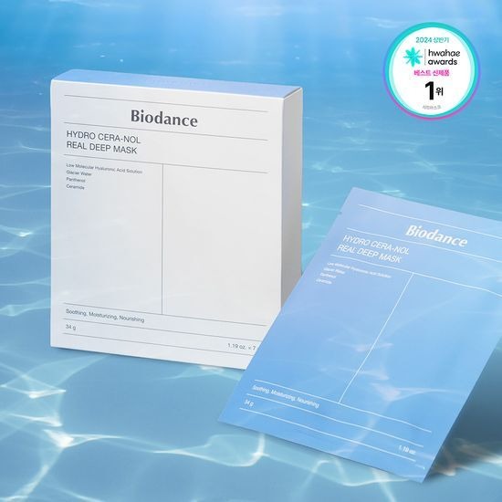 [BIODANCE] Hydro Cera-Nol Real Deep Mask – Deep Moisture & Cooling Hydrogel Sheet | 4 Sheets