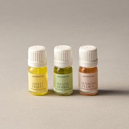 [AROMATICA] Pure & Soft Feminine Perfume 5ml | Choose from 3 Scents: Sensual Floral, Sweet Fruity, Mystic Herbal