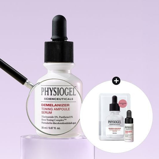[Physiogel] Scientificals Dmelanizer Toning Ampoule Serum 20ml + 4ml + 1 Mask | Brightening & Tone-Up Care