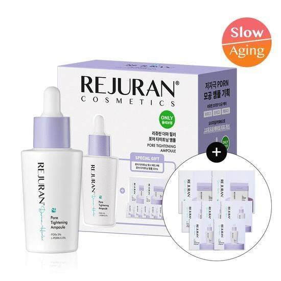 [REJURAN] Derma Healer Pore Tightening Ampoule – Lightweight Hydrating Serum 30 mL Limited Set (+ Mini Ampoules & Toner Pads)